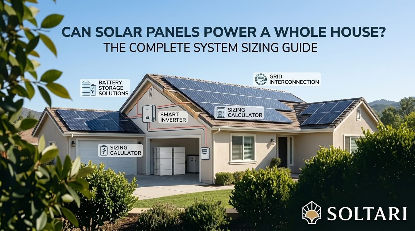 Can Solar Panels Power a Whole House The Complete System Sizing Guide
